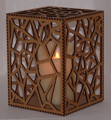 medium size picture of large wooden candle cube